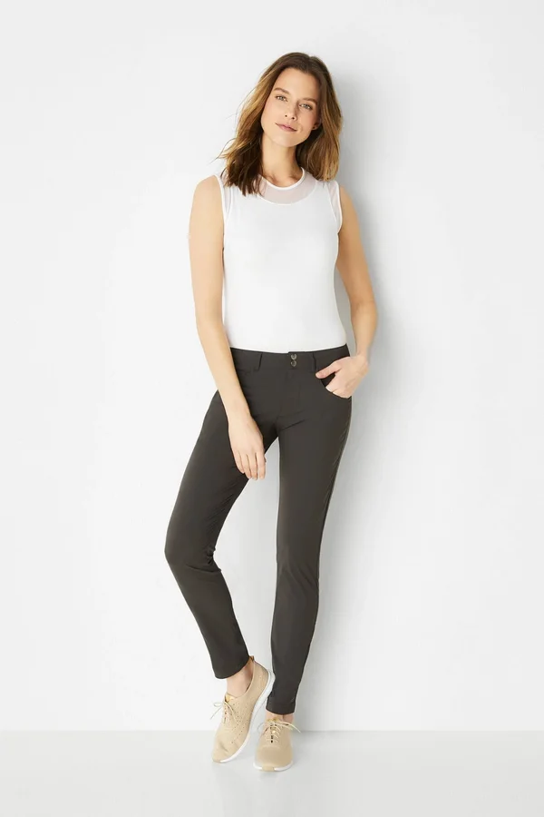 Luisa Skinny Jean Pant - Grey, M, Best Women's Travel Clothing