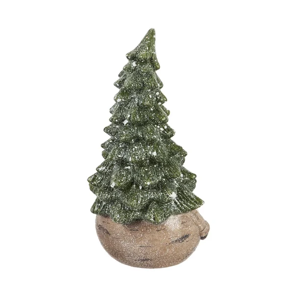Ceramic Evergreen Gnome Garden Statuary 11.5x22H Long Beard
