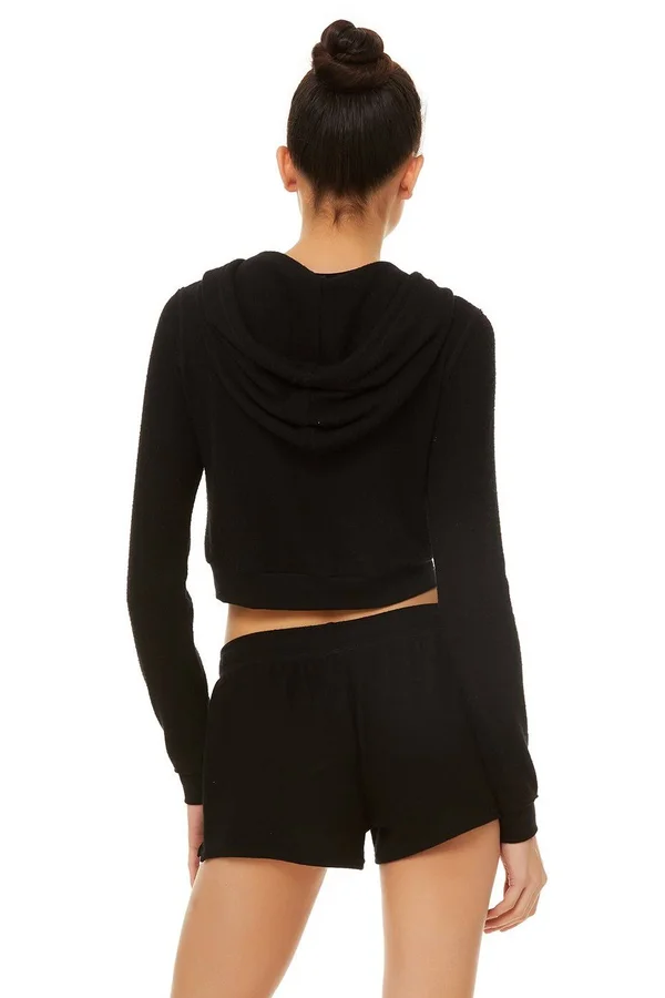 Alo Getaway Hoodie (Black) Women's Sweatshirt
