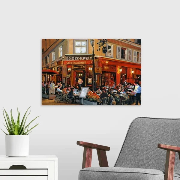 Bistro I, Canvas Wall Art, 24x16, Great Big Canvas