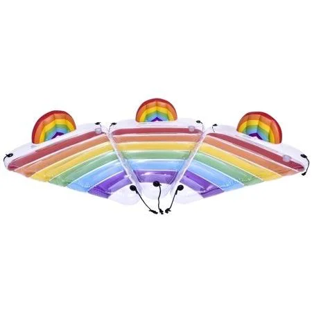 Ozark Trail 3-Piece Rainbow Set Pool and Lake Float - for Teens and Adults - Size: 61.4 inch