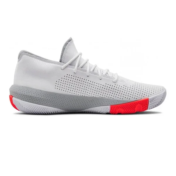 Under Armour Men's SC 3ZERO III Basketball Shoes - White - Size 13.0