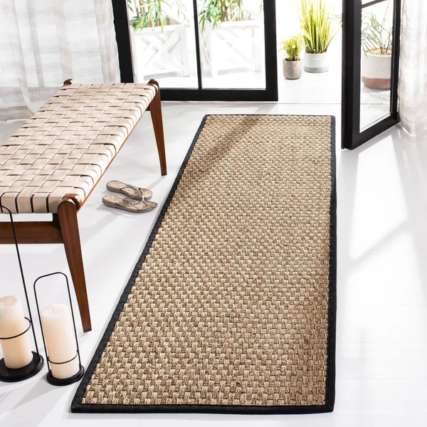 Safavieh Natural Fiber Natural & Teal 4& x 6& Rug