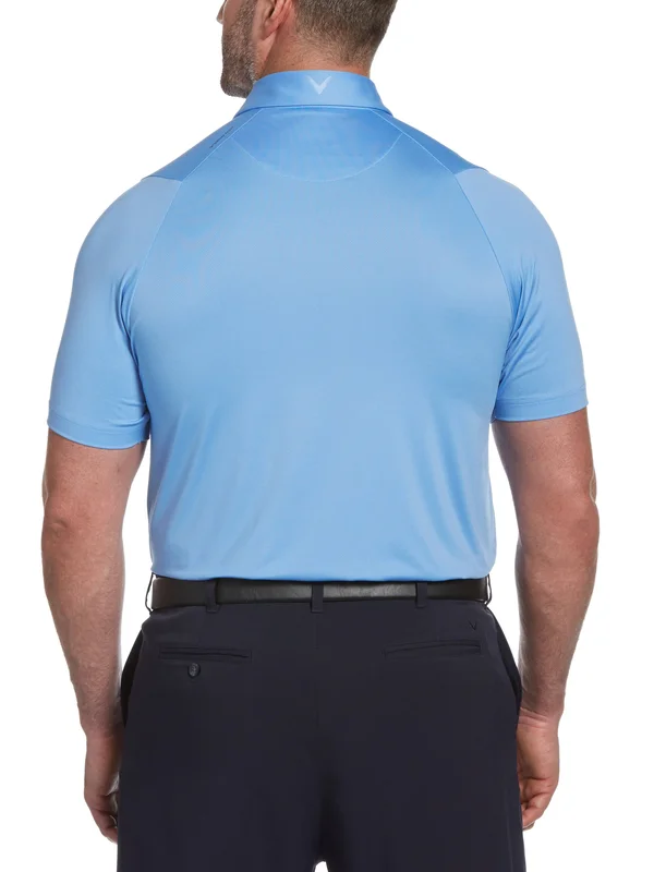 Callaway Men's Big & Tall Solid Swing Tech Polo Shirt, Cornflower Blue, Size 4X, Polyester/Elastane