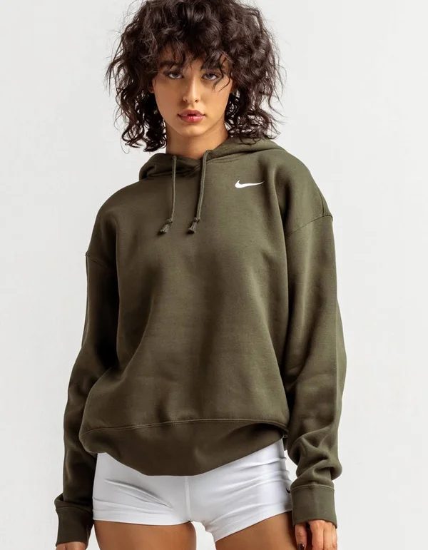 Nike Sportswear Women's Fleece Hoodie (Cargo Khaki)
