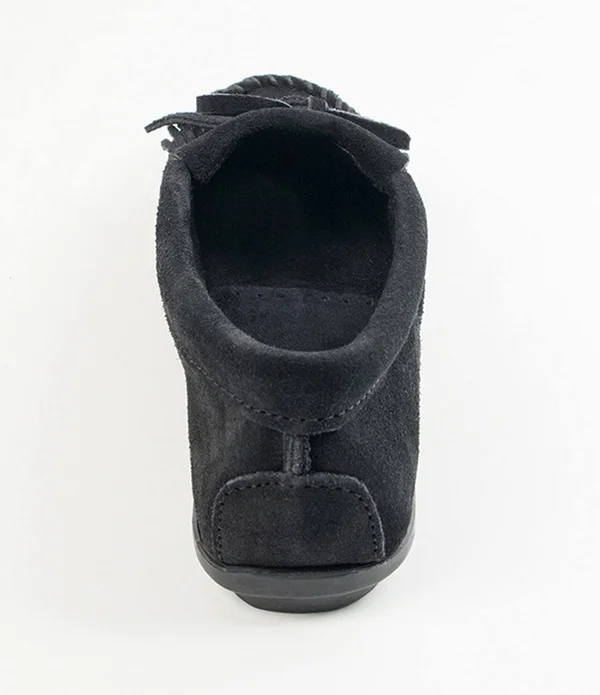 Minnetonka Women's Kilty Suede Moccasin Blue, 7.5