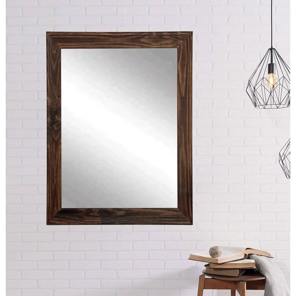 BrandtWorks Rustic Espresso Wall Mirror (40.5x22 x 31.5x22)