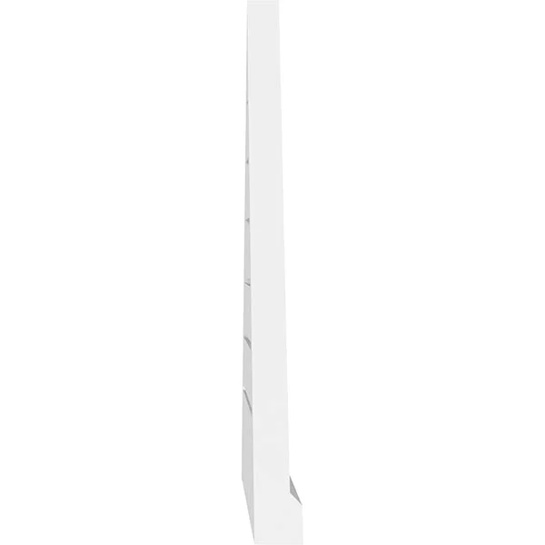 Ekena Millwork GVPTR80X2703SF 80x22W x 26-5/8x22H Triangle Surface Mount PVC Gable Vent 8/12 Pitch: Functional, w/ 2x22W x 2x22P