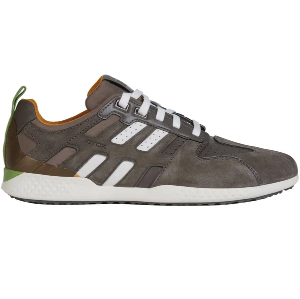 Geox Mens Snake 2 Leather Breathable Trainers Shoes - UK 8