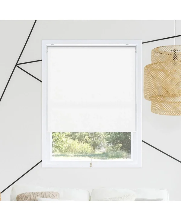 Chicology Snap-N-Glide Cordless Roller Shades, White, 23x72