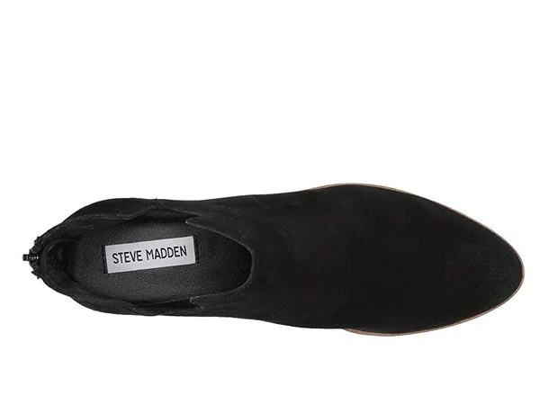 Steve Madden Lancaster Bootie Black Suede, Women's, Size: 6.5