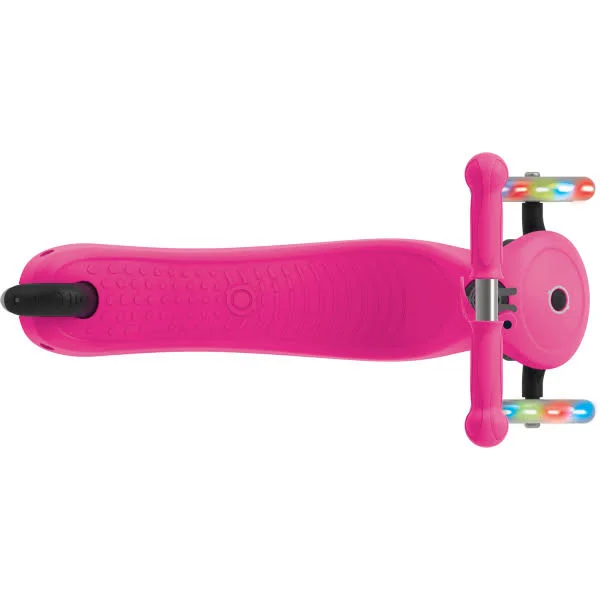 Globber Primo Scooter with Light Up Wheels - Neon Pink