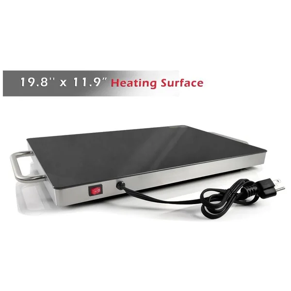 Nutrichef Pkwtr45 Electric Warming Tray, Food Warmer with Non-Stick Heat-Resistant
