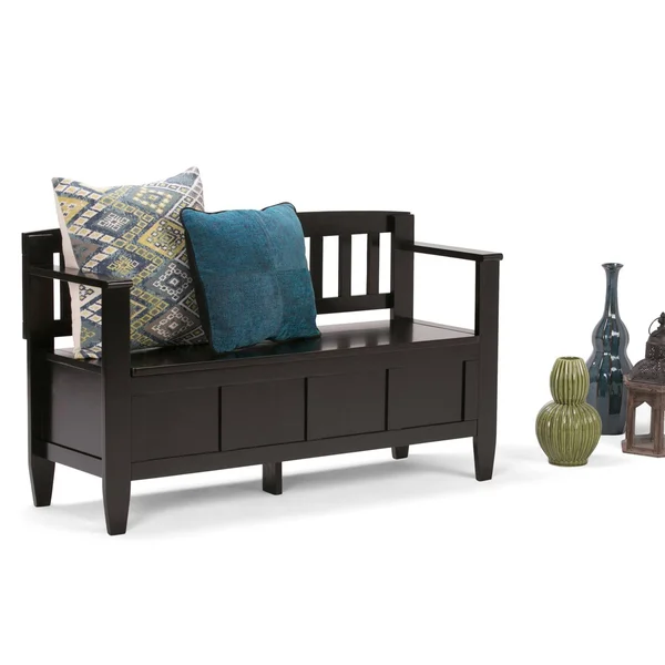Brooklyn + Max Fairfield Entryway Storage Bench - Brown