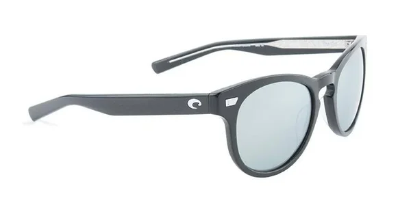 Costa Del Mar Sunglasses Shiny Black, Gray Silver Mirror 580G