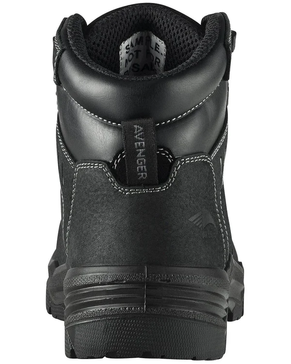 Men's Avenger A7400 Foundation 6 inch Work Boot, Size: 8, Black