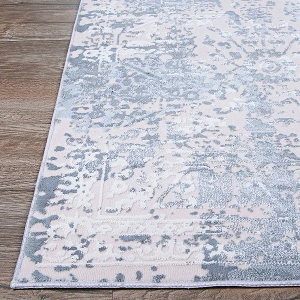Couristan Europa 0955/9505 Himalia Luna Grey Area Rug - 9&10x22 x 13&
