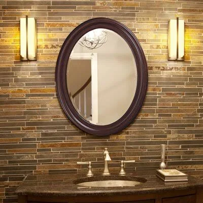 Pfister Traditional Beveled Accent Mirror Andover Mills Finish: Chocolate Brown Lacquer