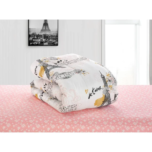 Your Zone Teen Paris Eiffel Tower Bed in A Bag Comforter Set - Size Queen