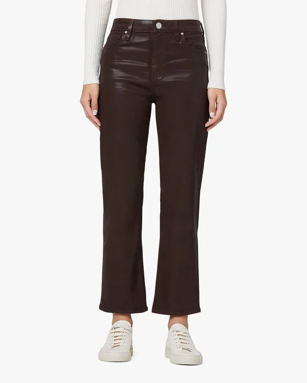 Hudson Jeans - Remi High-Rise Straight Crop Coated Jean