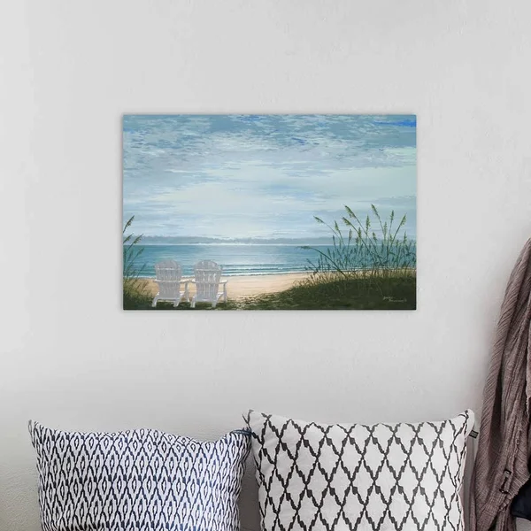 Beach Chairs - Canvas Wall Art, 24x16, Great Big Canvas