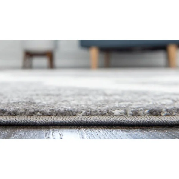 Unique Loom Canal Rosso Rug - 4& 0 x 4& 0, Round