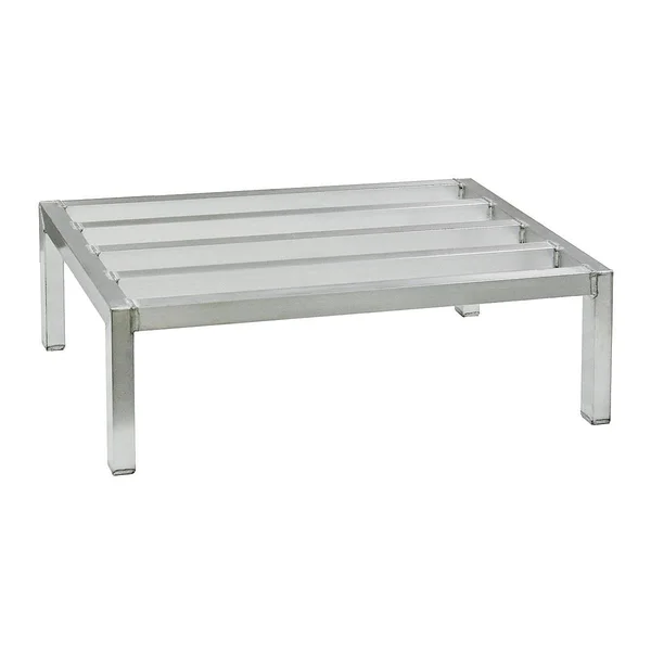 New Age 48x22W x 18x22D x 12x22H Aluminum Dunnage Rack with 2500 lb. Load Capacity - Silver 2021