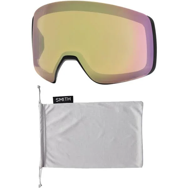 Smith Optics 4D Mag Asian Fit Snow Goggle Black, ChromaPop Sun Red Mirror