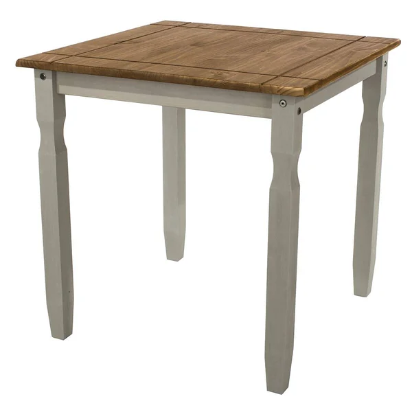 Wood Dining Table Corona Collection - Furniture Dash - Antique Brown Color Stain.