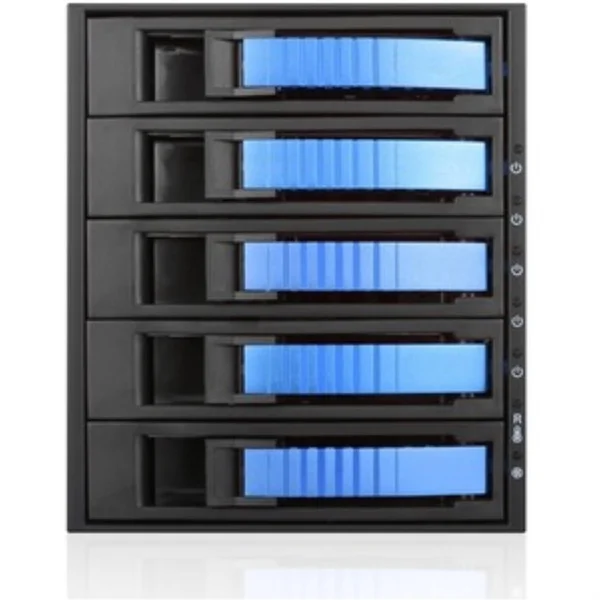 iStarUSA BPU-350HD-BLUE 3x5.25 to 5x3.5 12g Rack Blue