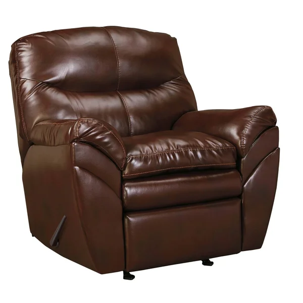Ashley Signature Design Tassler DuraBlend Rocker Recliner - Mahogany