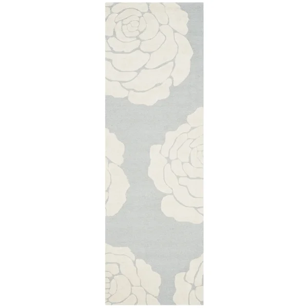 Safavieh Cambridge Ivory & Red 6& x 6& Square Rug