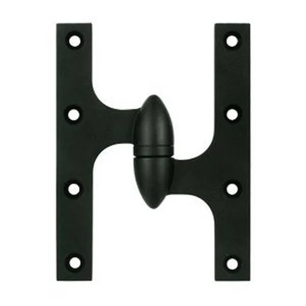 Deltana 6 x 4.5 inch Olive Knuckle Hinge Black OK6045B19-R