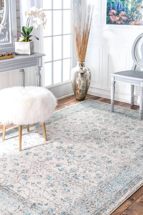 nuLOOM Vintage Rio Area Rug, 6& 7x22 x 9&, Aqua