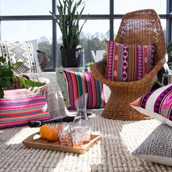 Jaipur Living Cante Striped Multicolor & Ivory Pillow