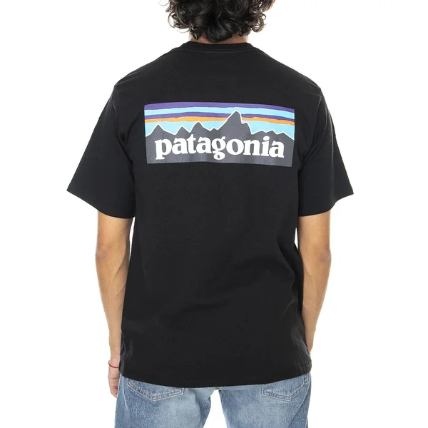 Patagonia P-6 Logo Pocket Responsibili-T-Shirt - Men's Black - Xs