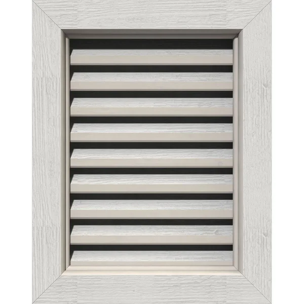Ekena Millwork GVWVE16X1200RFPWR 16x22W x 12x22H Vertical Gable Vent (21x22W x 17x22H Frame Size): Primed - Functional, Rough Saw
