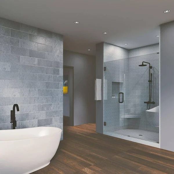Symphony Shower Doors WF 39.50-D26-M-IGP13.00X76 39.5x22 x 76x22 Hinged Frameless Shower Door Finish: Matte Black