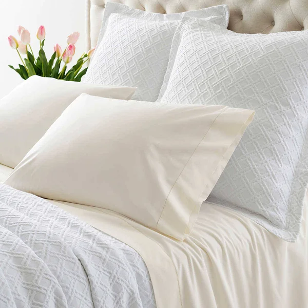 Annie Selke Lia Ivory Pillowcases
