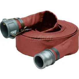 GoVets, Apache Hose & Belting Co Inc 2x22 x 25& Medium Duty PVC Discharge Hose Coupled w/ C x E Aluminum Cam & Groove F