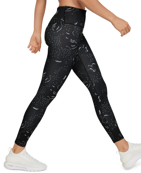 Under Armour Women's ColdGear Armour Print Leggings, XS, Black