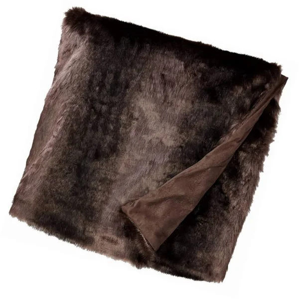 Carstens Brown Bear Faux Fur Throw Blanket