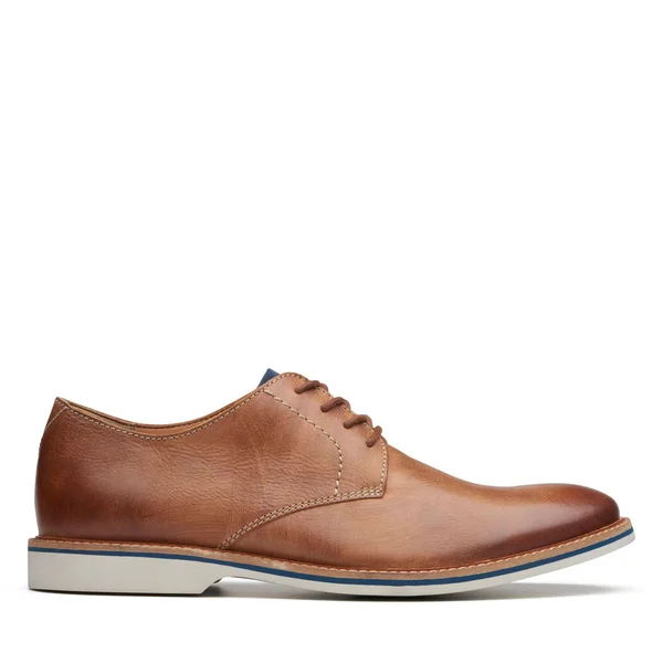 Clarks Men's Atticus Lace Oxford - Tan Leather, 9