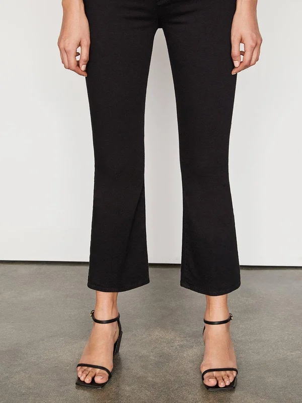 Frame Black &Le Crop Mini Boot& Jeans