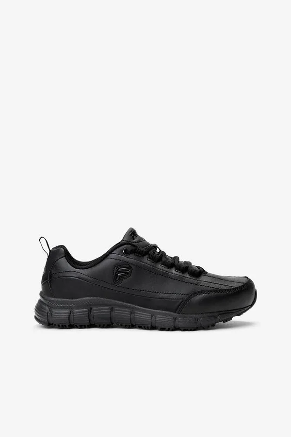 Women's Fila Memory Radiance Slip Resistant, Size: 11, Black