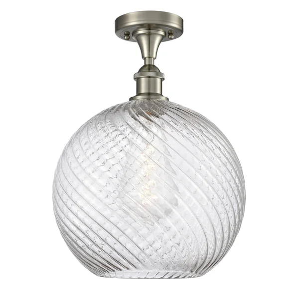 Innovations 516-1C-PC-G1214-12-LED Polished Chrome X-Large Twisted Swirl 1 Light Semi-Flush Mount