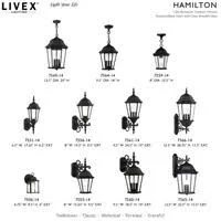 Livex Lighting Hamilton 4 Light Textured Black Outdoor Post Light - 7557-14