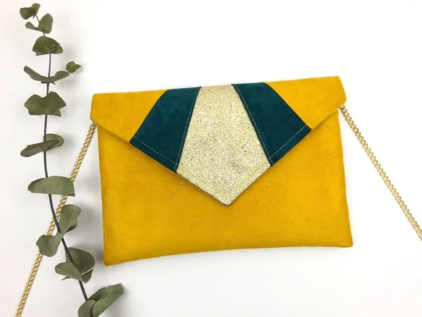 Personalize Wedding Pouch - Custom Envelope Clutch, Wedding Evening Clutch, Bridesmaid, Suede Clutch