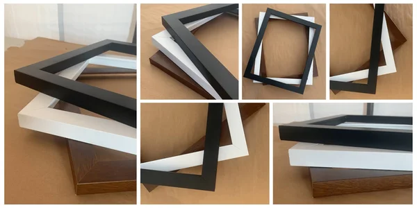 45x11 Picture Frames Brown Wood 45x11 Frame 45 x 11 Wooden Frames Brown