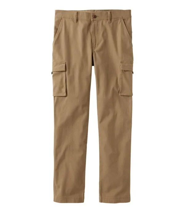 Men's BeanFlex Canvas Cargo Pants, Standard Fit Tan 34x34, L.L.Bean
